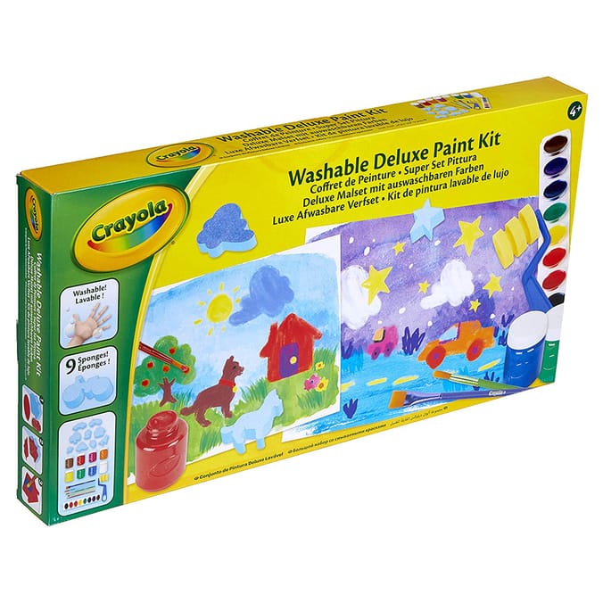 Crayola Washable Deluxe Paint Kit washible watercolour paint set kit
