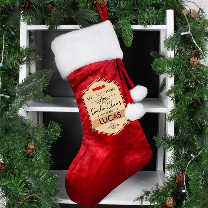 Personalised Special Delivery Luxury Stocking