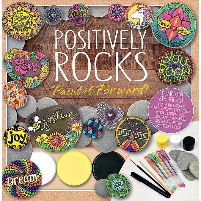 Paint Your Own Positivity Rocks Home Bargains