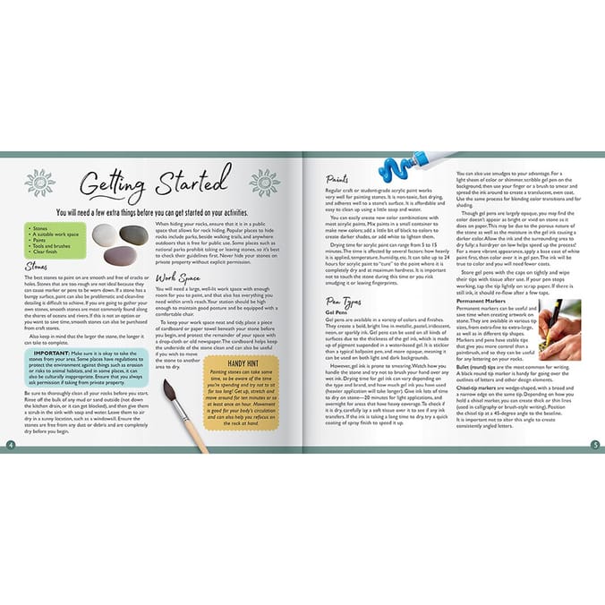 Paint Your Own Positivity Rocks Home Bargains