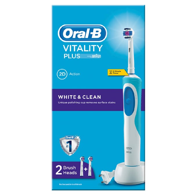 OralB Vitality Plus White & Clean Electric Toothbrush electronic