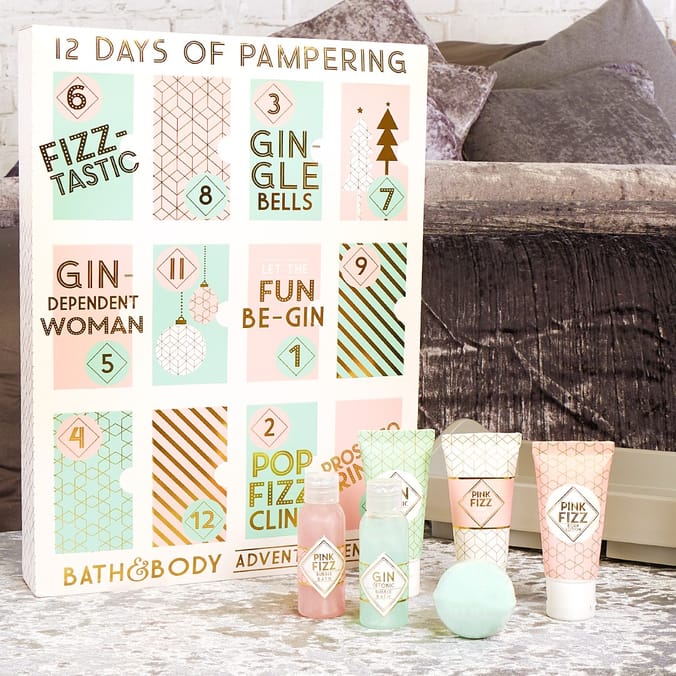 Bath & Body Gin & Fizz 12 Days Advent Calendar, beauty advent calendars