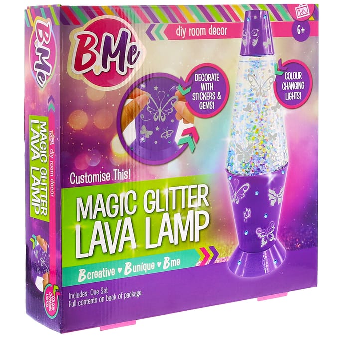 Glitter lava store lamp b&m