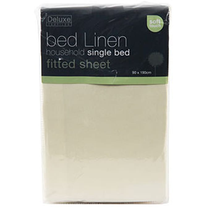 Single Easycare Fitted Sheet - Cream