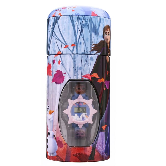Frozen 2 Watch and Coin Bank Tin gift box tin piggy bank elsa anna olaf