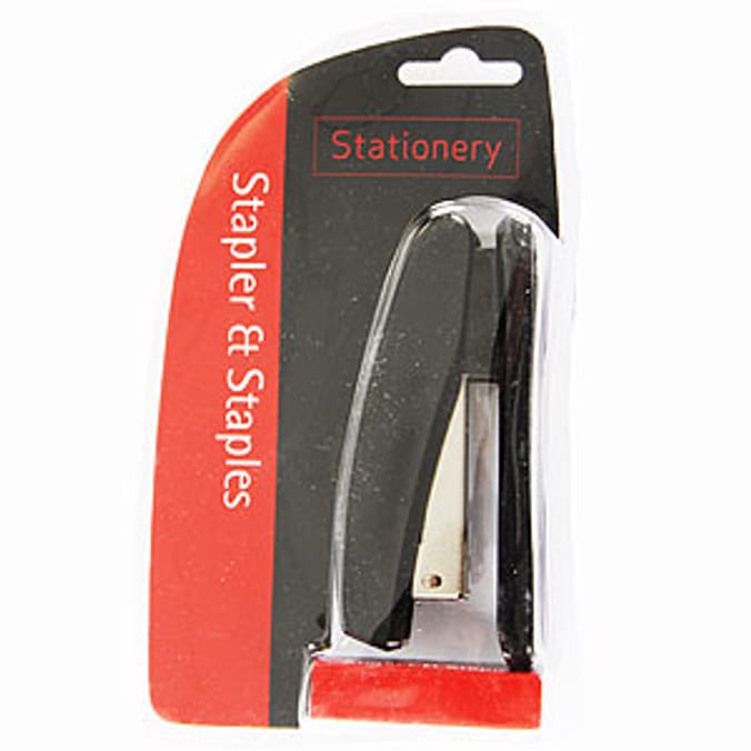 Stationery Stapler and Staples Set Home Bargains