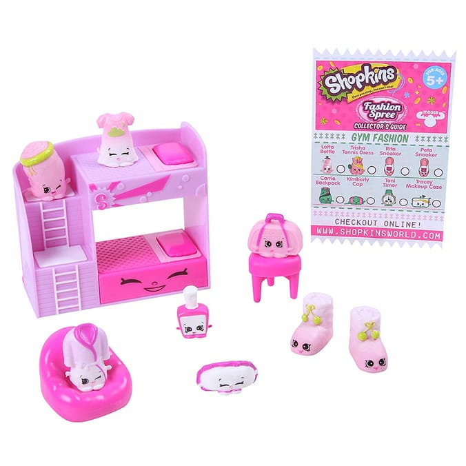 Shopkins Fashion Spree Assorted Playset Gym fashion, frosty