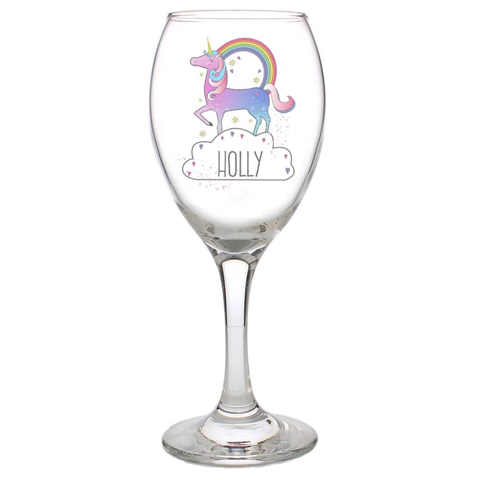 Glitter Wine Glass, Unicorn wine glass, personalized wine glass, Gift –  CCCreationz