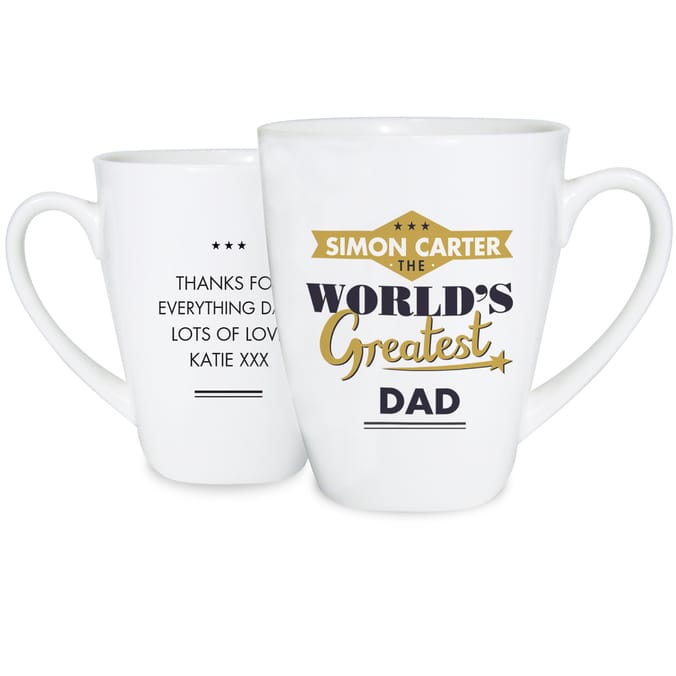 Personalised World's Greatest Latte Mug