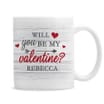 Personalised Be My Valentine Mug