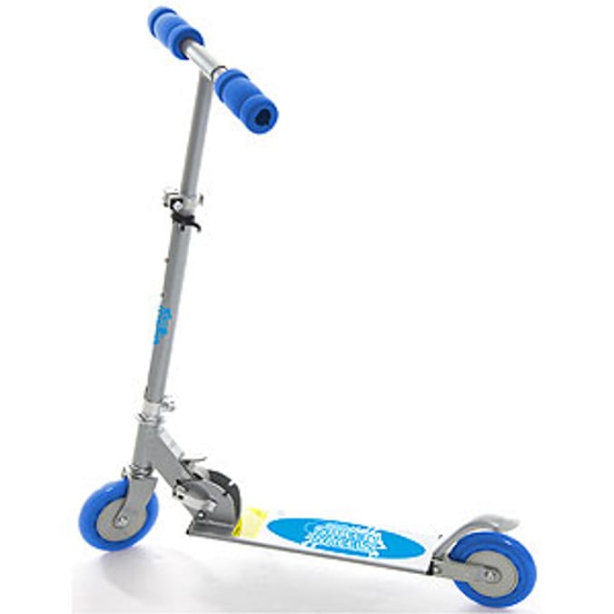 Street Wheelz Folding Scooter Blue scooters Home Bargains