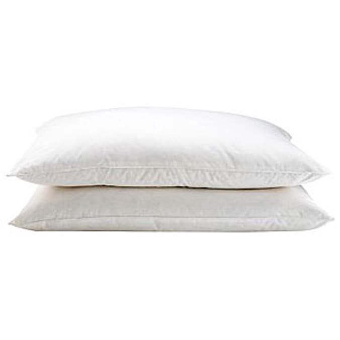 Slumberland Luxury Duck Feather & Down Pillow x 2 Home Bargains