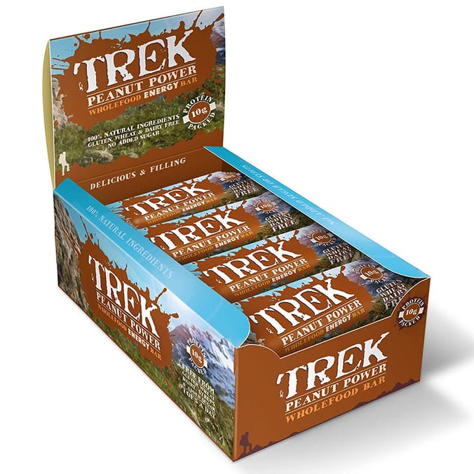 Trek Peanut Power Case of 16 Bars vegan health cold pressed diet