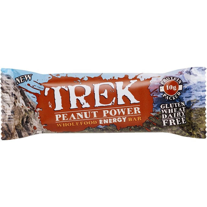 Trek Peanut Power Case of 16 Bars vegan health cold pressed diet