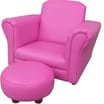 Children's Rocking Chair With Footstool (Pink)