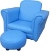 Children's Rocking Chair With Footstool (Blue)