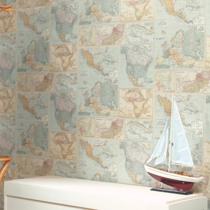 K2 Feature Wallcovering Around the World Paper wallpaper paint DIY