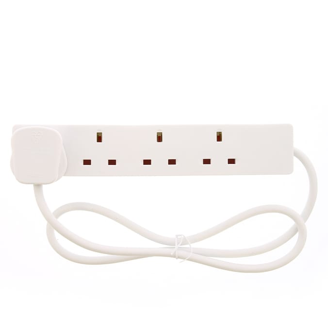 Status 4 Way Power Socket, extension leads, cables, sockets, extendable