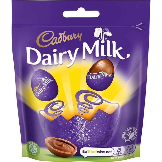 Dairy Milk Chocolate Eggs (18 x 86g Bags) easter cadbury's cadburys