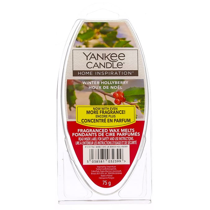 Yankee Candle Home Inspiration 30 Wax Melts Winter Hollyberry, yankees