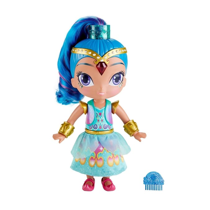 Shimmer Shine Wish Twirl Shine Figure shimmer and shine Fisher Price magic transform doll twist hairband transform dress nickelodeon Home Bargains