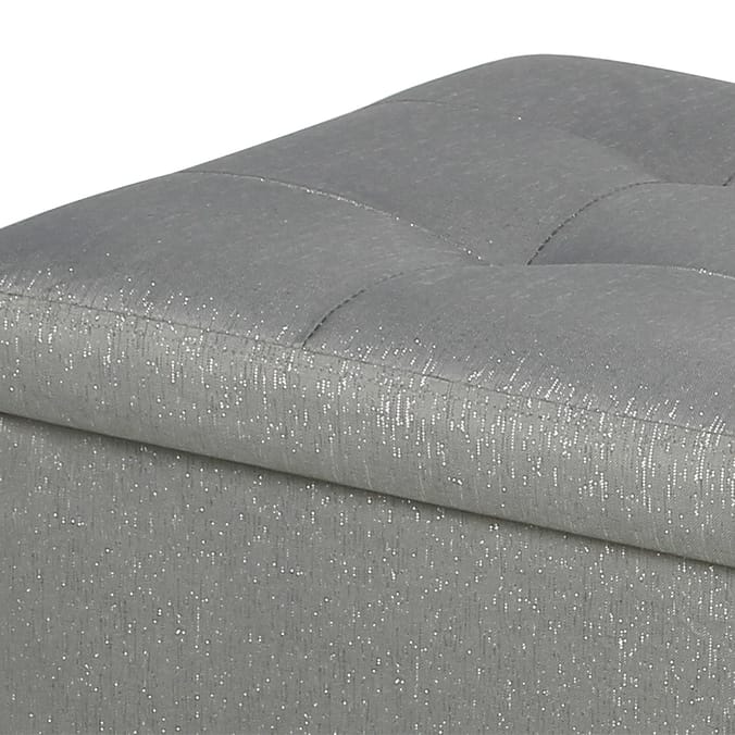 Home bargains store grey ottoman