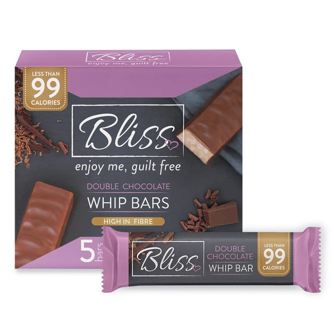 Bliss Whip Double Chocolate (20 x 5 Bars), skinny whip skinnywhip diet