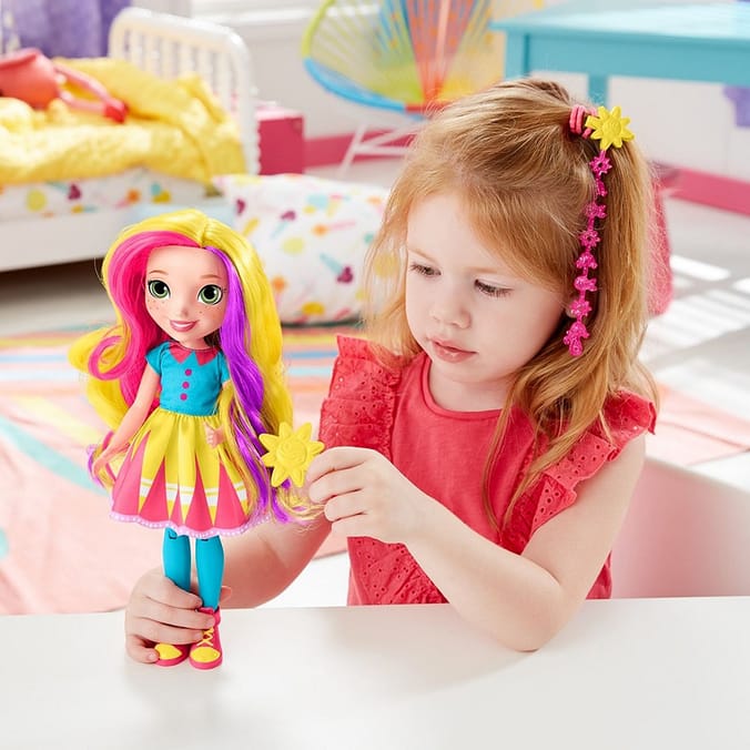 Nickelodeon Sunny Day Brush Style Sunny doll grooming hairdressing hair styling head Home Bargains