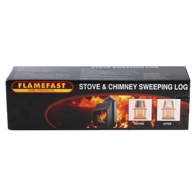 Flamefast Stove & Chimney Sweeping Log (Case of 8) Home Bargains
