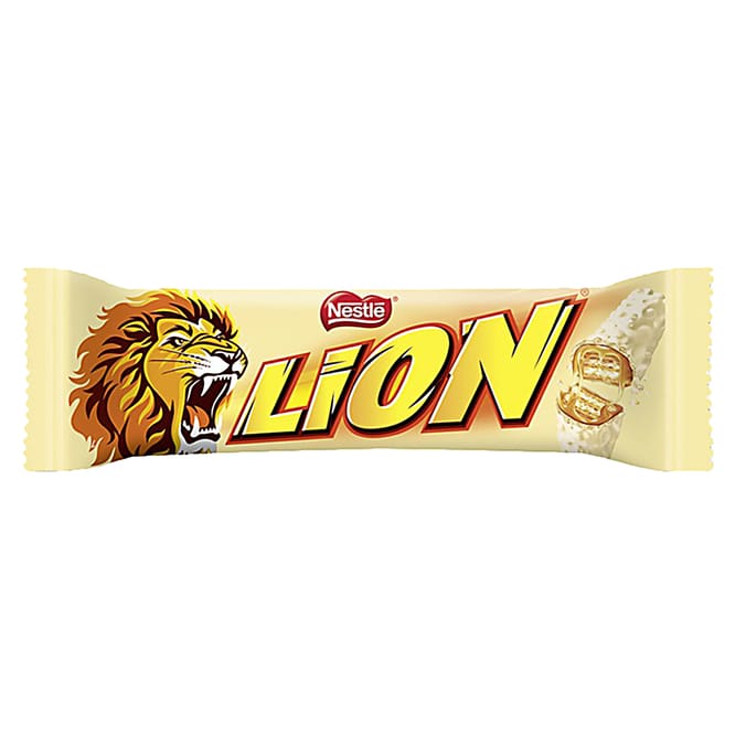 Lion White Chocolate Bar 42g Bars (40x) Bars) Home Bargains