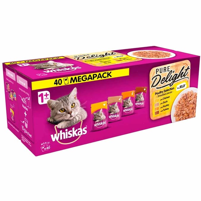 Whiskas mega hot sale pack