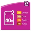 Whiskas: 7+ Pure Delight Poultry Selection in Jelly 85g - 40 Pouch Mega Pack