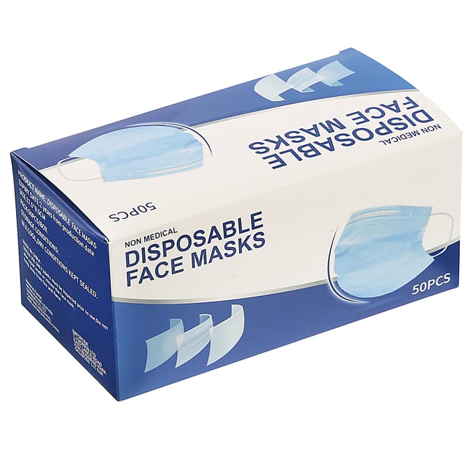 50 Non Medical Disposable Face Masks, face masks, coronavirus, covid19