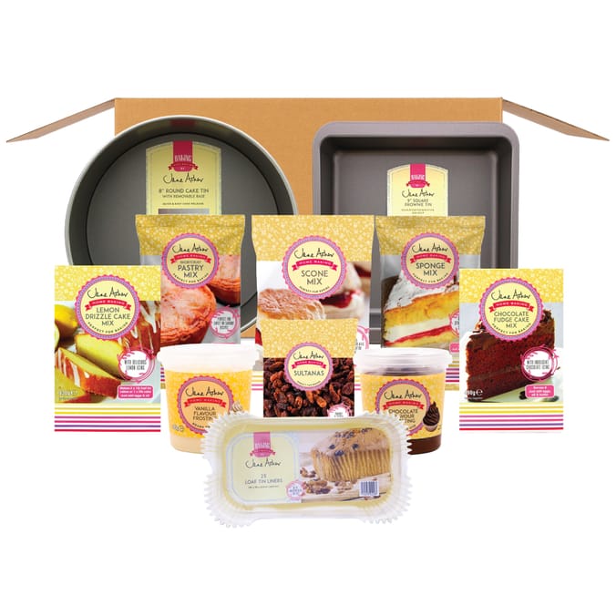 Jane Asher Baking Box, food essentials, bakes, cakes, tins, flour