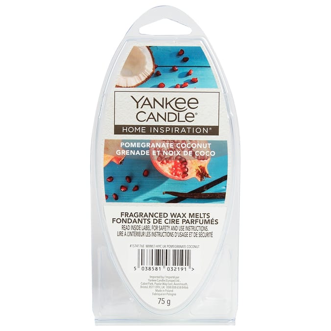 Yankee Candle Home Inspiration 30 Wax Melts: Pomegranate & Coconut yanky candle  home diffuser melts air freshener airwick air wick incense