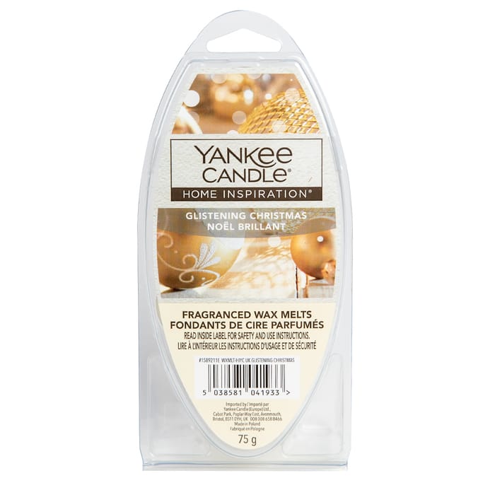 Yankee Candle Home Inspiration 30 Wax Melts Glistening Christmas yanky