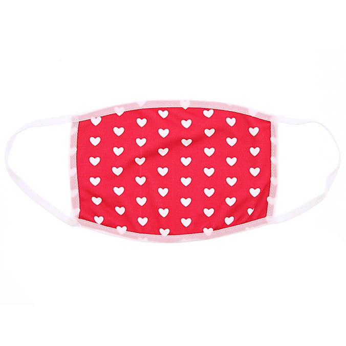 Adult Heart Patterned Face Mask, face masks, coronavirus, covid19