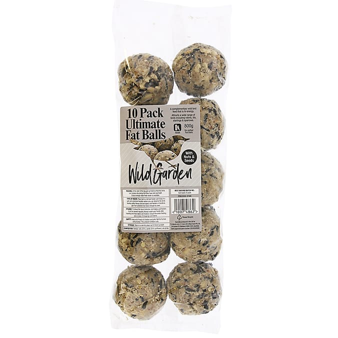 Wild Garden Ultimate Fat Balls 10 Pack (Case of 10) bird seed birdseed wild bird feed feeder
