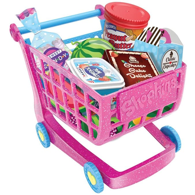 Shopkins Mini Shopping Cart childrens kids toys games shopkinz shop kins shops trolleys toys Home Bargains