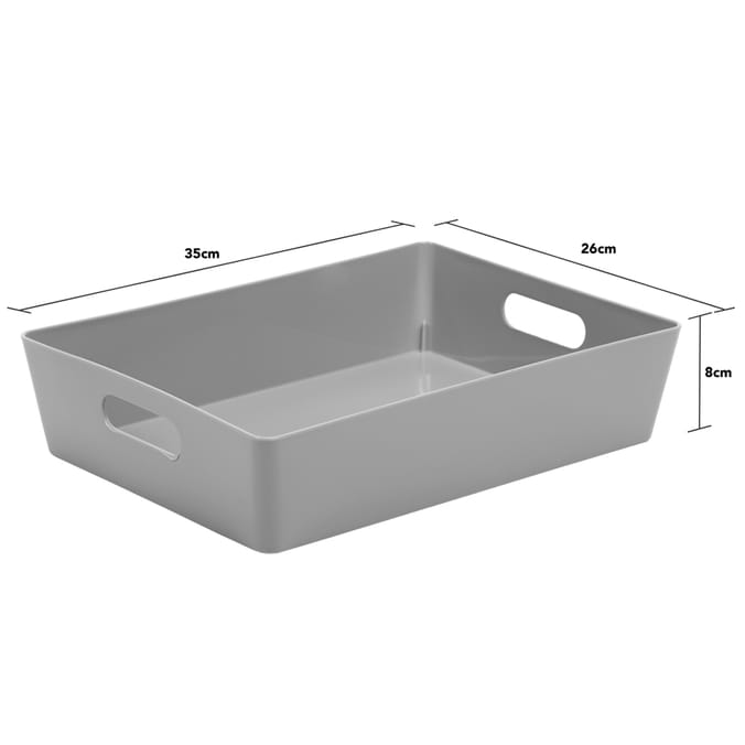 Wham Studio 5.01 Large Rectangular Tray, baskets, storage, wham, white
