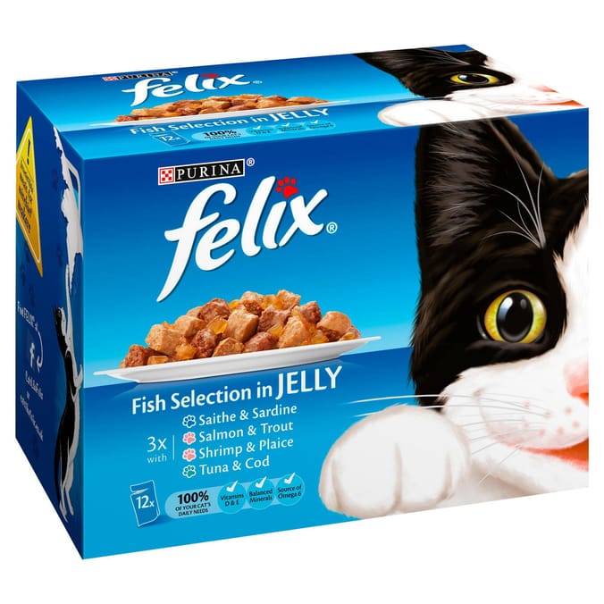 Felix As Good As It Looks Fish Selection in Jelly 12 x 100g