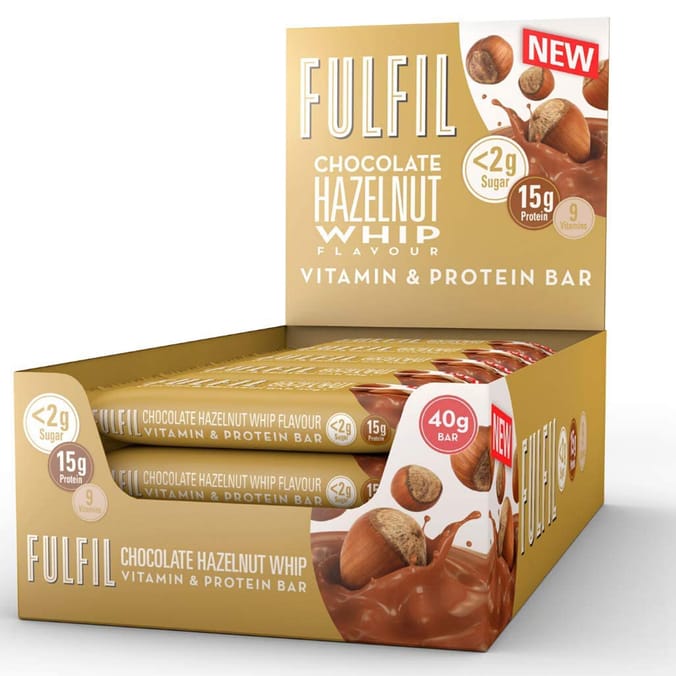 Fulfil Chocolate Vitamin & Protein Bar - Hazelnut Whip (15 x 40g)