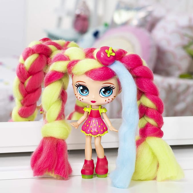 Cotton candy hair doll on sale