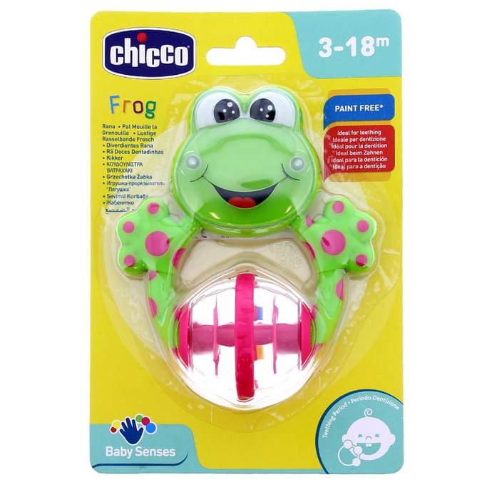 Chicco Frog Teething Rattle, teethers, babies, baby's, childrens