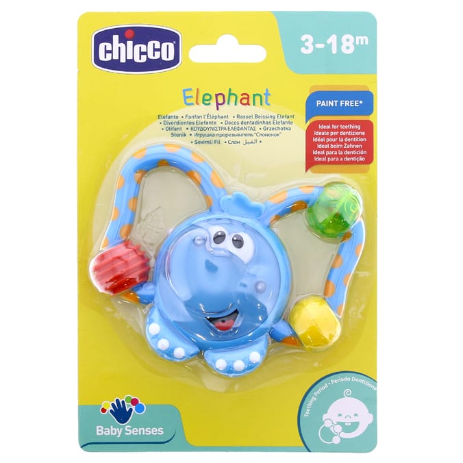 Chicco Elephant Teething Rattle, teethers, babies, baby's, childrens, children's, chico, little