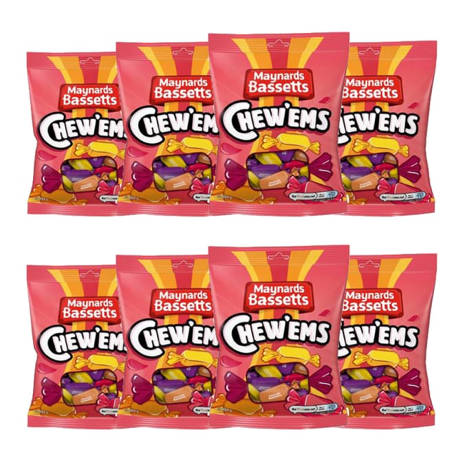 Maynards Bassetts Chew'ems Sweets Bag 404g (8x)