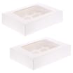 Jane Asher: 12 Hole Cupcake Box 2 Pack - Plain (Case of 24)