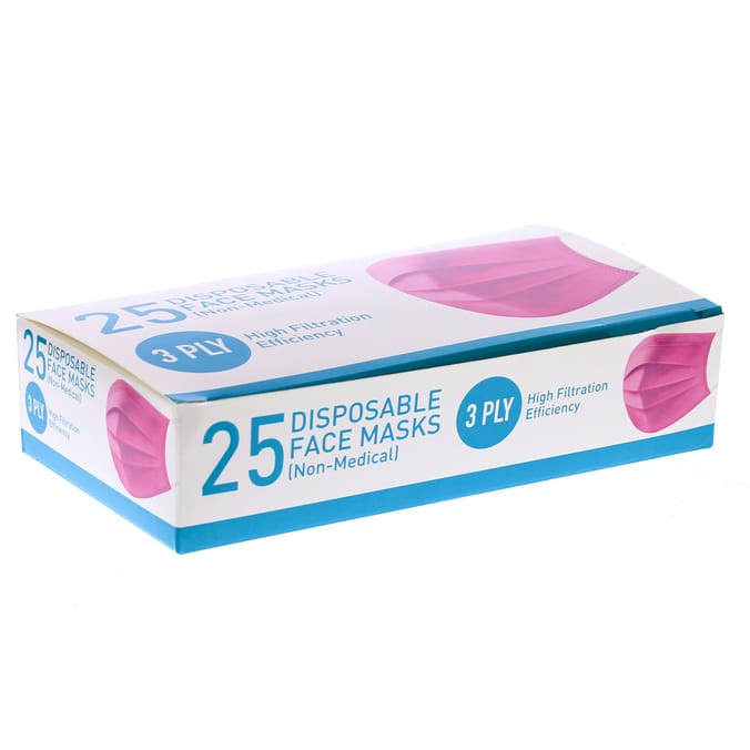 Pink Face mask Home Bargains