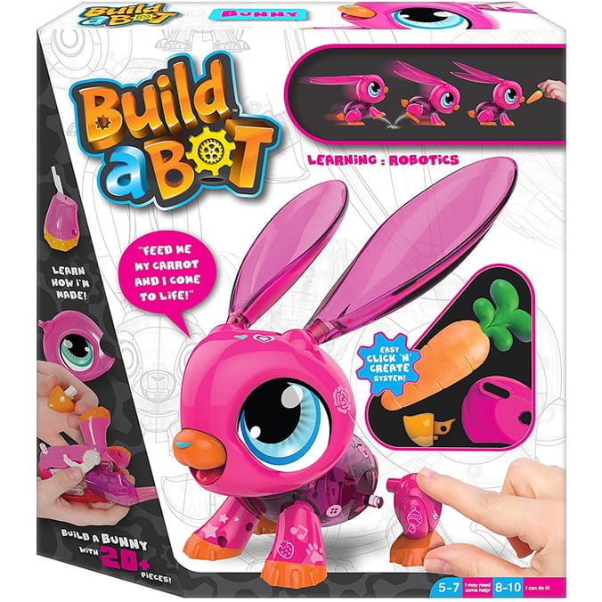 Build a Bot Bunny Toy animal interactive robot robotics Home Bargains