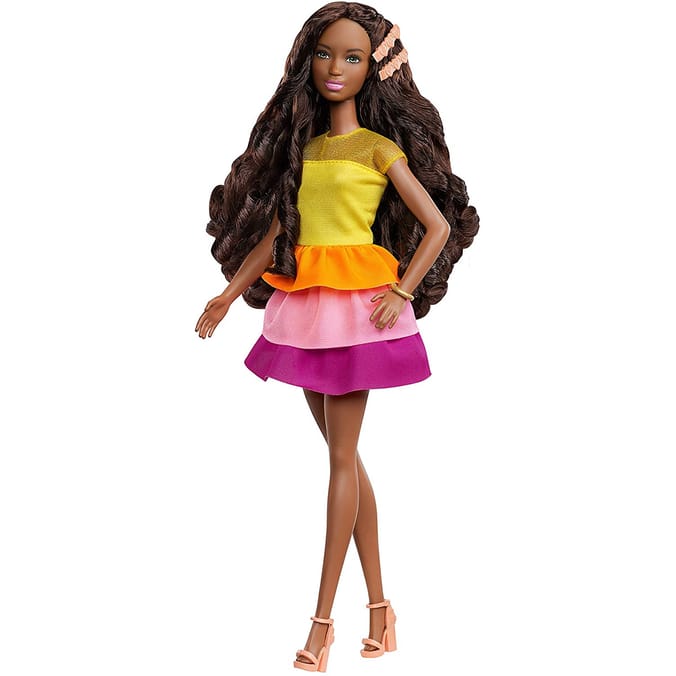 Barbie ultimate curls doll best sale and playset